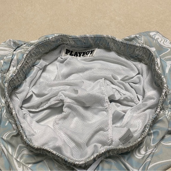 Playboy By PacSun Swim Trunks Men’s Size Medium Marble Swim Short Trunks - Picture 12 of 15